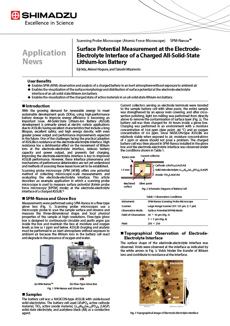 Surface Potential Measurement at the Electrode Electrolyte Interface of a Charged All-Solid-State Lithium-Ion Battery