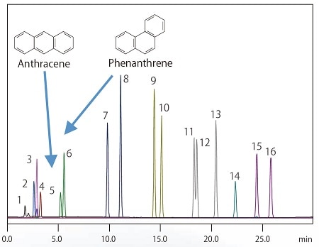 Analysis of 16 Polycyclic Aromatic Hydrocarbon Components